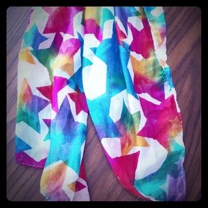 NWT rainbow star scarf